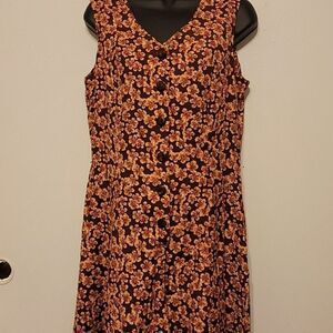 Vintage 90s plum sleeves floral romper  size mediu